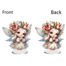 Load image into Gallery viewer, Flower Fairy Special Shaped Double Sided Diamond Painting Tabletop Ornaments Kit
