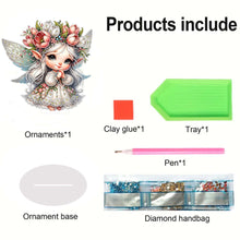 Load image into Gallery viewer, Flower Fairy Special Shaped Double Sided Diamond Painting Tabletop Ornaments Kit
