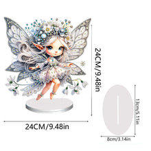 Load image into Gallery viewer, Flower Fairy Special Shaped Double Sided Diamond Painting Tabletop Ornaments Kit
