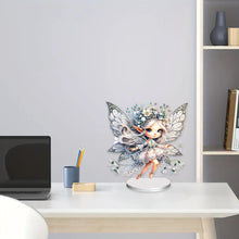 Load image into Gallery viewer, Flower Fairy Special Shaped Double Sided Diamond Painting Tabletop Ornaments Kit
