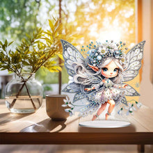 Load image into Gallery viewer, Flower Fairy Special Shaped Double Sided Diamond Painting Tabletop Ornaments Kit
