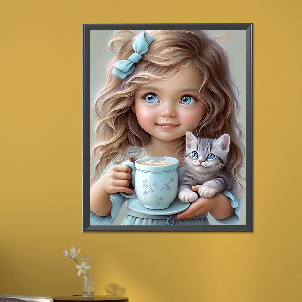 Diamond Painting - Full Square - little girl (40*50CM)