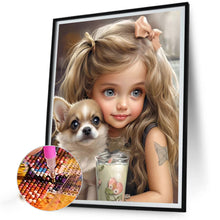 Load image into Gallery viewer, Diamond Painting - Full Square - little girl (40*50CM)
