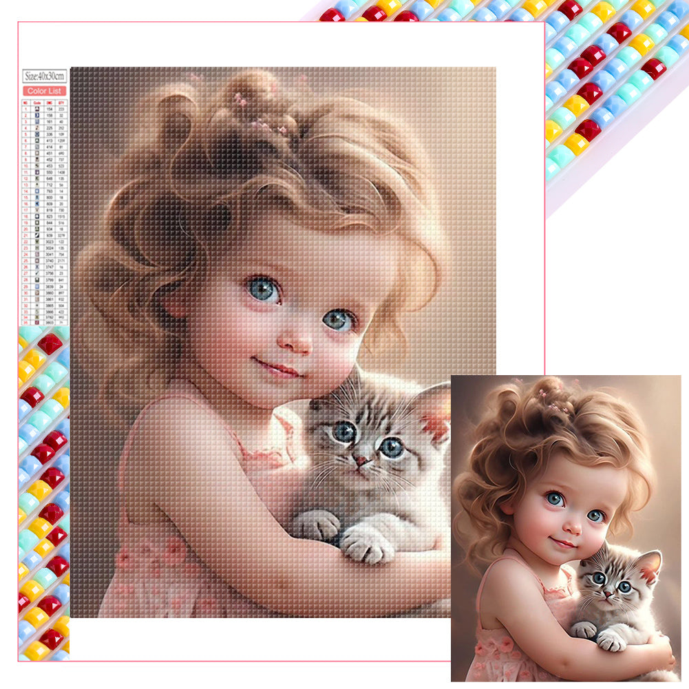 Diamond Painting - Full Square - little girl (30*40CM)