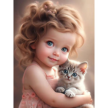 Load image into Gallery viewer, Diamond Painting - Full Square - little girl (30*40CM)
