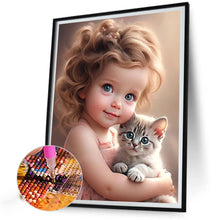 Load image into Gallery viewer, Diamond Painting - Full Square - little girl (30*40CM)
