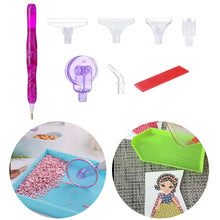 Load image into Gallery viewer, Resin 5D Diamond Painting Pen Kit with 5 Drill Pen Picking Heads and 1 Glue Clay
