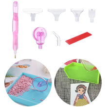 Load image into Gallery viewer, Resin 5D Diamond Painting Pen Kit with 5 Drill Pen Picking Heads and 1 Glue Clay
