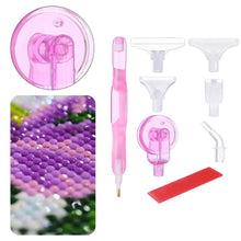 Load image into Gallery viewer, Resin 5D Diamond Painting Pen Kit with 5 Drill Pen Picking Heads and 1 Glue Clay
