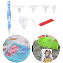 Load image into Gallery viewer, Resin 5D Diamond Painting Pen Kit with 5 Drill Pen Picking Heads and 1 Glue Clay
