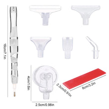 Load image into Gallery viewer, Resin 5D Diamond Painting Pen Kit with 5 Drill Pen Picking Heads and 1 Glue Clay
