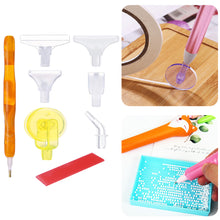 Load image into Gallery viewer, Resin 5D Diamond Painting Pen Kit with 5 Drill Pen Picking Heads and 1 Glue Clay
