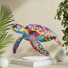 Load image into Gallery viewer, Sea Turtle Special Shaped Desktop Diamond Art Kits for Home Office Desktop Decor
