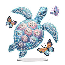 Load image into Gallery viewer, Sea Turtle Butterfly Special Shaped Desktop Diamond Art Kits Home Table Decor
