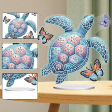 Load image into Gallery viewer, Sea Turtle Butterfly Special Shaped Desktop Diamond Art Kits Home Table Decor
