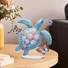 Load image into Gallery viewer, Sea Turtle Butterfly Special Shaped Desktop Diamond Art Kits Home Table Decor
