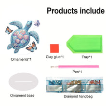 Load image into Gallery viewer, Sea Turtle Butterfly Special Shaped Desktop Diamond Art Kits Home Table Decor
