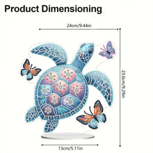 Load image into Gallery viewer, Sea Turtle Butterfly Special Shaped Desktop Diamond Art Kits Home Table Decor
