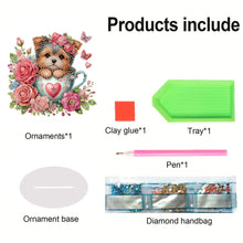 Load image into Gallery viewer, Teacup Puppy Special Shaped Table Top Diamond Painting Ornament Kits Table Decor
