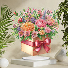 Load image into Gallery viewer, Flower Special Shaped Diamond Painting Desktop Ornaments Kit Bedroom Table Decor
