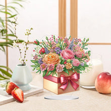 Load image into Gallery viewer, Flower Special Shaped Diamond Painting Desktop Ornaments Kit Bedroom Table Decor
