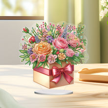 Load image into Gallery viewer, Flower Special Shaped Diamond Painting Desktop Ornaments Kit Bedroom Table Decor

