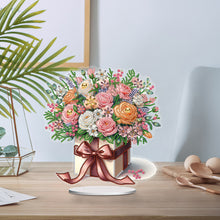 Load image into Gallery viewer, Flower Special Shaped Diamond Painting Desktop Ornaments Kit Bedroom Table Decor

