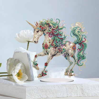 Unicorn Special Shaped Diamond Painting Tabletop Ornaments Kit Home Table Decor