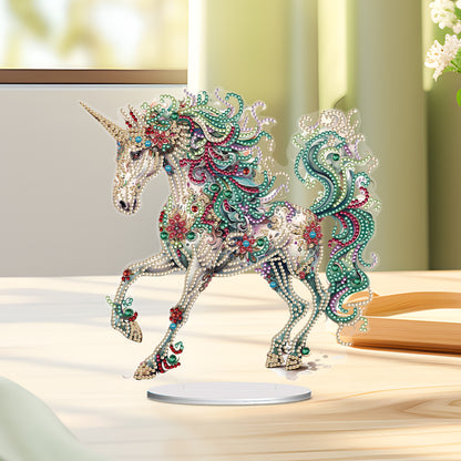 Unicorn Special Shaped Diamond Painting Tabletop Ornaments Kit Home Table Decor