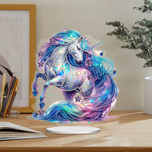 Load image into Gallery viewer, Unicorn Special Shaped Diamond Painting Tabletop Ornaments Kit Home Table Decor
