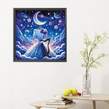 Load image into Gallery viewer, Diamond Painting - Full Round - Hello Kitty Dark Night (30*30CM)
