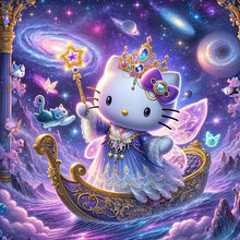 Load image into Gallery viewer, Diamond Painting - Full Round - Hello Kitty Dark Night (30*30CM)
