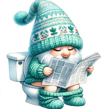 Load image into Gallery viewer, Diamond Painting - Full Round - Toilet Gnome (30*30CM)
