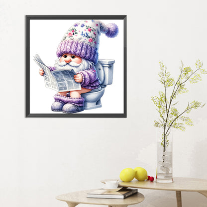 Diamond Painting - Full Round - Toilet Gnome (30*30CM)