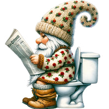 Load image into Gallery viewer, Diamond Painting - Full Round - Toilet Gnome (30*30CM)
