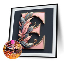 Load image into Gallery viewer, Diamond Painting - Full Round - Feather letter E (30*30CM)
