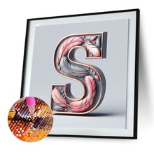Load image into Gallery viewer, Diamond Painting - Full Round - Feather letter S (30*30CM)
