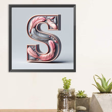 Load image into Gallery viewer, Diamond Painting - Full Round - Feather letter S (30*30CM)
