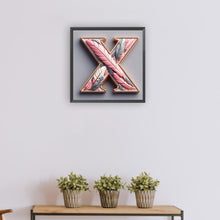 Load image into Gallery viewer, Diamond Painting - Full Round - Feather letter X (30*30CM)
