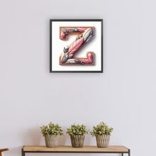 Load image into Gallery viewer, Diamond Painting - Full Round - Feather letter Z (30*30CM)
