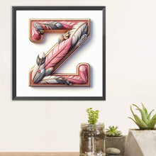 Load image into Gallery viewer, Diamond Painting - Full Round - Feather letter Z (30*30CM)
