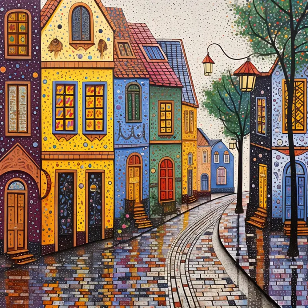 Diamond Painting - Full Round - color house (40*40CM)