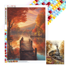 Load image into Gallery viewer, Diamond Painting - Full Square - Autumn lake view (45*60CM)
