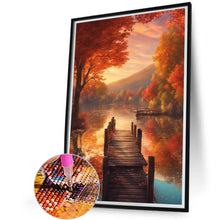 Load image into Gallery viewer, Diamond Painting - Full Square - Autumn lake view (45*60CM)
