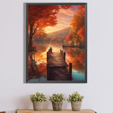 Load image into Gallery viewer, Diamond Painting - Full Square - Autumn lake view (45*60CM)
