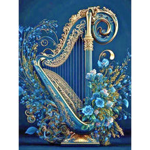 Load image into Gallery viewer, Diamond Painting - Full Round - flowers and harp (30*40CM)
