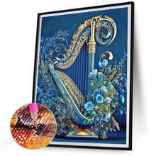 Load image into Gallery viewer, Diamond Painting - Full Round - flowers and harp (30*40CM)

