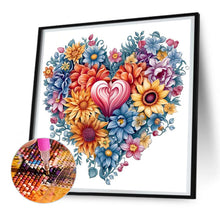 Load image into Gallery viewer, Diamond Painting - Full Round - colorful flowers hearts (30*30CM)
