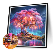Load image into Gallery viewer, Diamond Painting - Full Round - Fluorescent lake tree (30*30CM)
