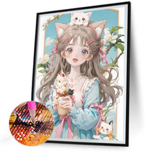 Load image into Gallery viewer, Diamond Painting - Full Round - girl (30*40CM)
